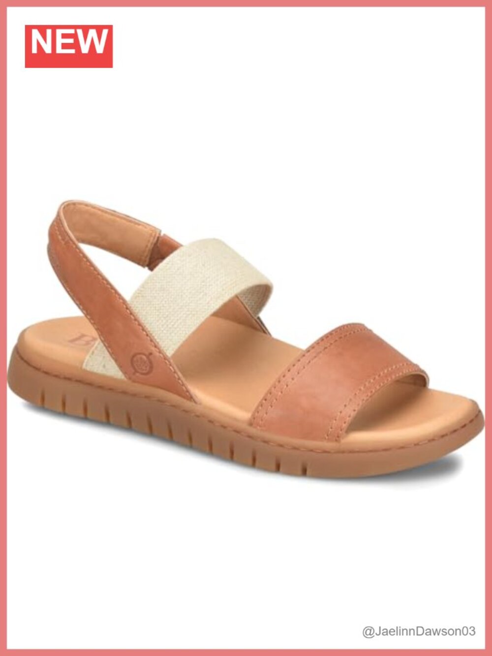 Born Women's Leather Slide Sandals with Cushioned Footbed - Open Toe, Slip On